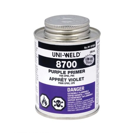United Elchem HIETCH Primer, Series 8700, 32 oz, Liquid, Purple, Solvent, 505 gL VOC, 14 to 23 deg F Flash 8736S